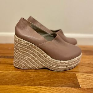 Wedged Espadrille Nude shoes